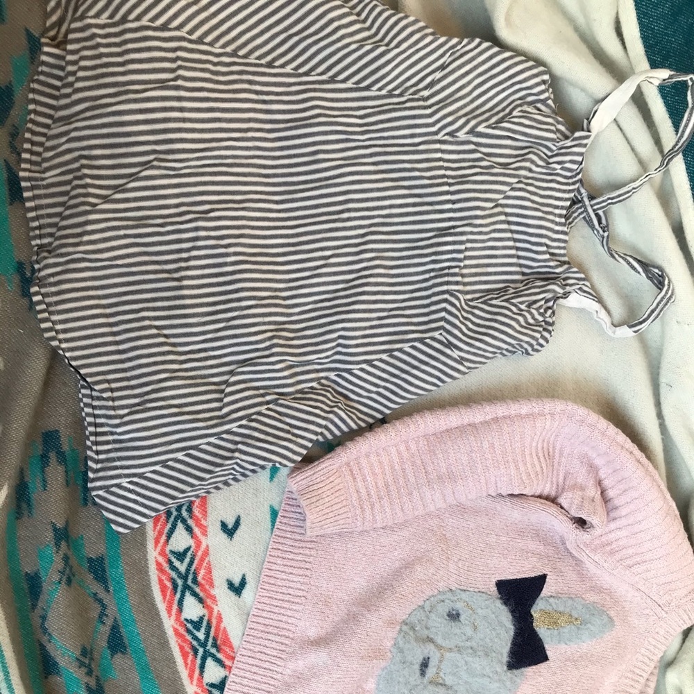 Gap dress/bunny sweater 4-5